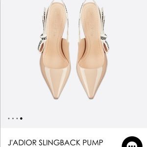 Dior J’adior Slingback Pump nude patent calfskin 37